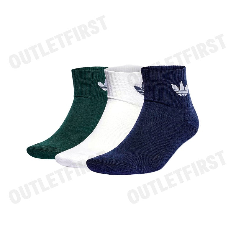 ADIDAS รุ่น MID-CALF SOCKS (3 PAIRS) CODE: IL5028 ถุงเท้า ถุงเท้าข้อยาว ถุงเท้าUnisex