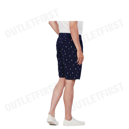 JOHN HENRY รุ่น MEN'S COTTON PRINT SHORTS (NAVY) CODE: JH S424MSHSM05 กางเกงขาสั้น กางเกงขาสั้นผู้ชาย กางเกงขาสั้นสีกรม