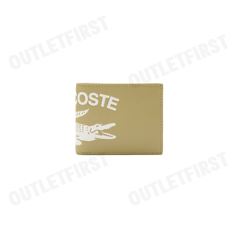 LACOSTE รุ่น  MEN'S CONTRAST BRANDED BILLFOLD CODE: NH4011FW K86 กระเป๋าสตางค์ กระเป๋าใบสั้น กระเป๋า