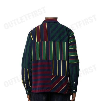 POLO RALPH LAUREN รุ่น  CLASSIC FIT PATCHWORK CORDUROY SHIRT CODE : 710916664001 เสื้อสเวตเชิ้ต เสื้อผู้ชาย เสื้อคอปก