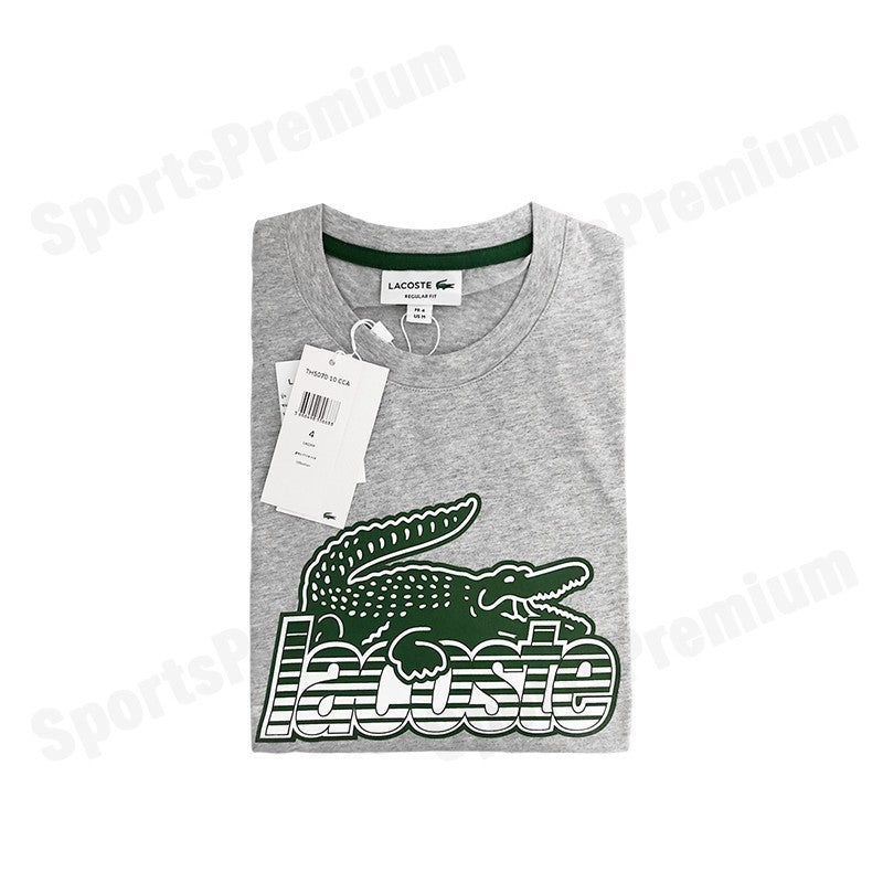 LACOSTE รุ่น   MEN'S LACOSTE COTTON JERSEY PRINT T-SHIRT CODE: TH5070 10 CCA เสื้อยืดคอกลม เสื้อยืด เสื้อผู้ชาย
