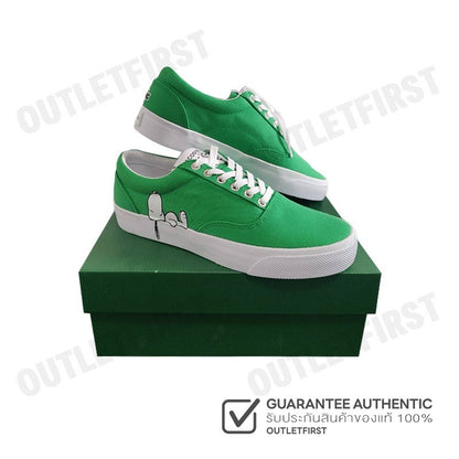 LACOSTE รุ่น  WOMEN'S JUMP SERVE LACE LACOSTE X PEANUTS SNEAKERS CODE: 7-42CFA00271R7 รองเท้าผ้าใบ รองเท้าผู้หญิง