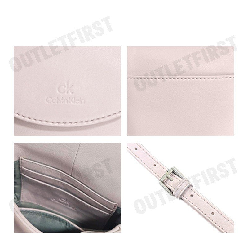CK CALVIN KLEIN รุ่น  SADDLE CROSSBODY BAG (PALE PINK) CODE: L06 W1083 กระเป๋าสะพายข้าง กระเป๋า กระเป๋าผู้หญิง