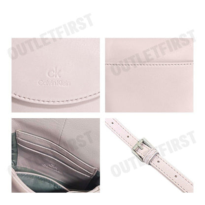 CK CALVIN KLEIN รุ่น  SADDLE CROSSBODY BAG (PALE PINK) CODE: L06 W1083 กระเป๋าสะพายข้าง กระเป๋า กระเป๋าผู้หญิง