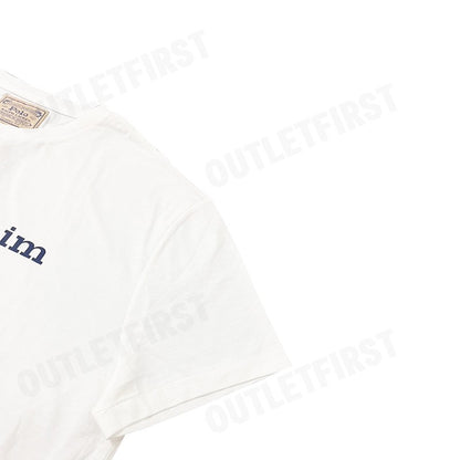 POLO RALPH LAUREN รุ่น  GRAPHIC POLO DENIM COTTON TEE CODE: 710865496008 เสื้อยืดคอกลม เสื้อยืดแขนสั้น เสื้อยืดผู้ชาย