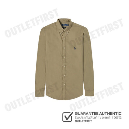 POLO RALPH LAUREN รุ่น  CLASSIC FIT GARMENT-DYED OXFORD SHIRT CODE: 710733596008 เสื้อเชิ้ตแขนยาว เสื้อผู้ชาย เสื้อเชิ๊ต