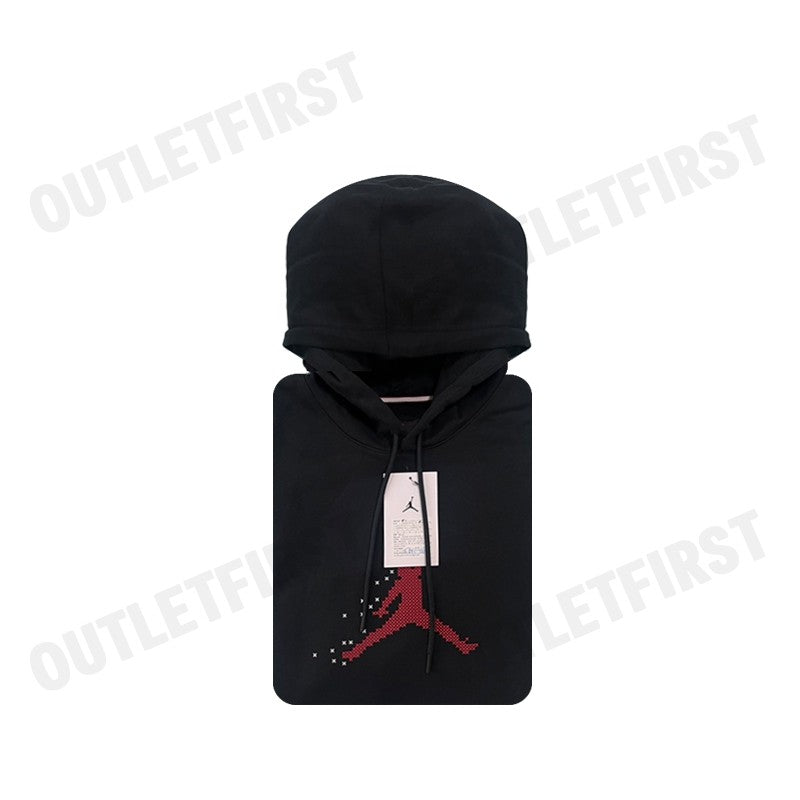 NIKE รุ่น JORDAN ESSENTIALS FESTIVE FLEECE PULLOVER HOODIE CODE: FD7465 010 เสื้อสเวตเตอร์ เสื้อฮู้ด เสื้อแขนยาวผู้ชาย