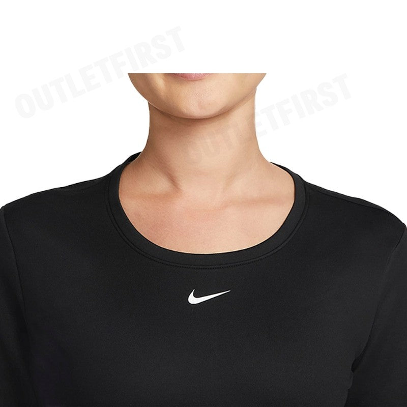 NIKE รุ่น THERMA-FIT ONE WOMEN'S GRAPHIC LONG-SLEEVE TOP CODE: DQ6179 010 เสื้อแขนยาว เสื้อแขนยาวผู้หญิง เสื้อกีฬา