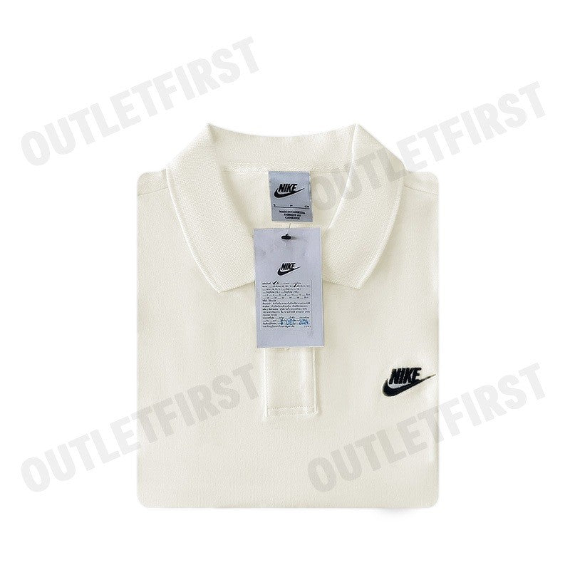 NIKE รุ่น MEN'S LONG-SLEEVE KNIT POLO CODE: FQ3418 133 เสื้อโปโลแขนยาว เสื้อโปโล เสื้อโปโลคอปก