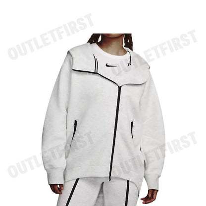 NIKE รุ่น WOMEN'S OVERSIZED FULL-ZIP HOODIE CAPE CODE: FB8244 013 เสื้อสเวตเตอร์แขนยาว เสื้อสเวตเตอร์ผู้หญิง เสื้อแขนยาว