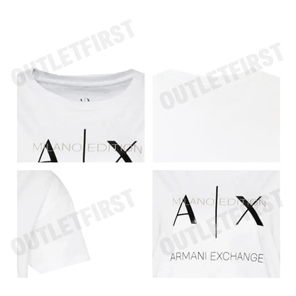 ARMANI EXCHANGE รุ่น WOMEN'S SHORT SLEEVE T-SHIRT CODE: 3DYT36 YJ3RZ 1000 เสื้อยืดคอกลม เสื้อยืดแขนสั้น เสื้อยืด
