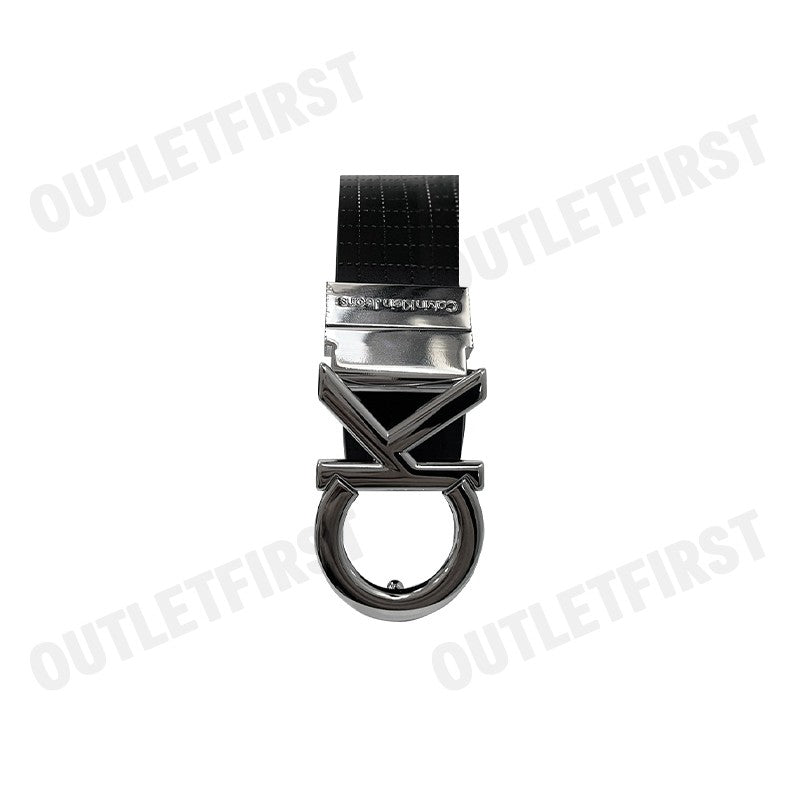 CALVIN KLEIN JEANS รุ่น LOGO BUCKLE REVERSIBLE LEATHER BELT CODE: HC0795 UB1 เข็มขัด เข็มขัดหนัง เข็มขัดผู้ชาย