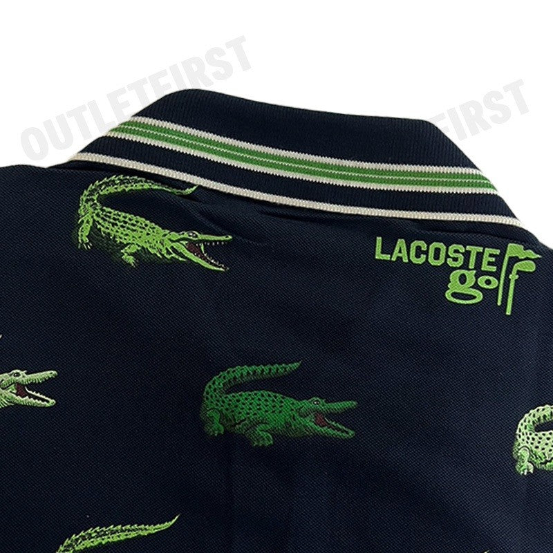 LACOSTE รุ่น MEN’S LACOSTE GOLF CROCODILE PRINT POLO SHIRT CODE: DH5181 10 XIF เสื้อโปโล เสื้อโปโลผู้ชาย เสื้อแขนสั้น