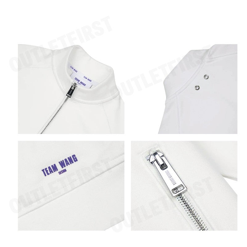 TEAM WANG รุ่น TWD X CHUNG ASIA ZIP-UP CASUAL JACKET CODE: TW SK24A004 WH เสื้อสเวตเตอร์ เสื้อสเวตเตอร์แขนยาว