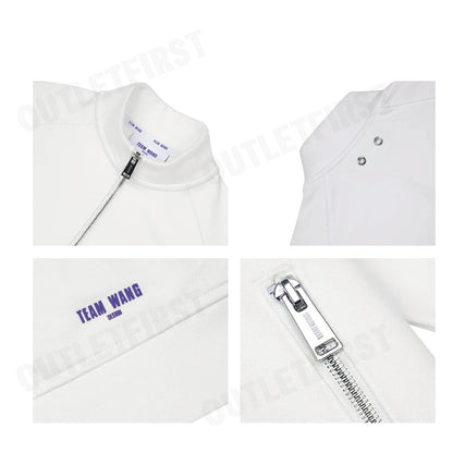 TEAM WANG รุ่น TWD X CHUNG ASIA ZIP-UP CASUAL JACKET CODE: TW SK24A004 WH เสื้อสเวตเตอร์ เสื้อสเวตเตอร์แขนยาว