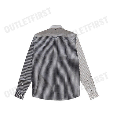 LACOSTE รุ่น RELAXED FIT BIG CROC STRIPE SHIRT CODE: CH0535 10 522 เสื้อเชิ้ตแขนยาว เสื้อเชิ้ตลายทาง เสื้อเชิ้ต