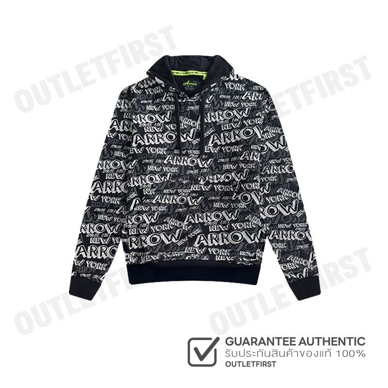 ARROW รุ่น WOMAN'S LOGO PRINT HOODIE CODE: MWCM912W2CSNV เสื้อสเวตเตอร์แขนยาว เสื้อสเวตเตอร์ผู้หญิง เสื้อฮู้ด