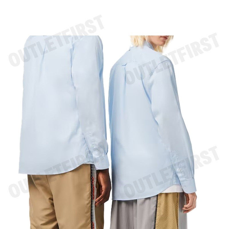 LACOSTE รุ่น RELAXED FIT BIG CROC STRIPE SHIRT CODE: CH0530 10 GN2 เสื้อเชิ้ตแขนยาว เสื้อเชิ้ตคอปก เสื้อเชิ้ต