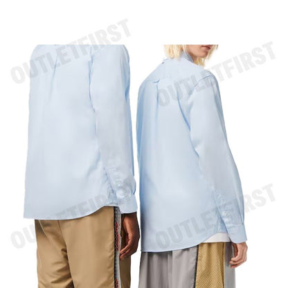 LACOSTE รุ่น RELAXED FIT BIG CROC STRIPE SHIRT CODE: CH0530 10 GN2 เสื้อเชิ้ตแขนยาว เสื้อเชิ้ตคอปก เสื้อเชิ้ต