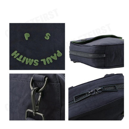 PAUL SMITH รุ่น BAG XBODY HAPPY FACE UNISEX CODE: M2A-77617-MFACE กระเป๋าสะพายข้าง กระเป๋า กระเป๋าแฟชั่น