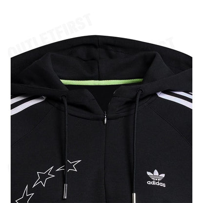 ADIDAS รุ่น LOOSE CUTLINE HOODIE CODE: IT9677 เสื้อสเวตเตอร์แขนยาว เสื้อสเวตเตอร์มีฮู้ด เสื้อสเวตเตอร์ผู้หญิง