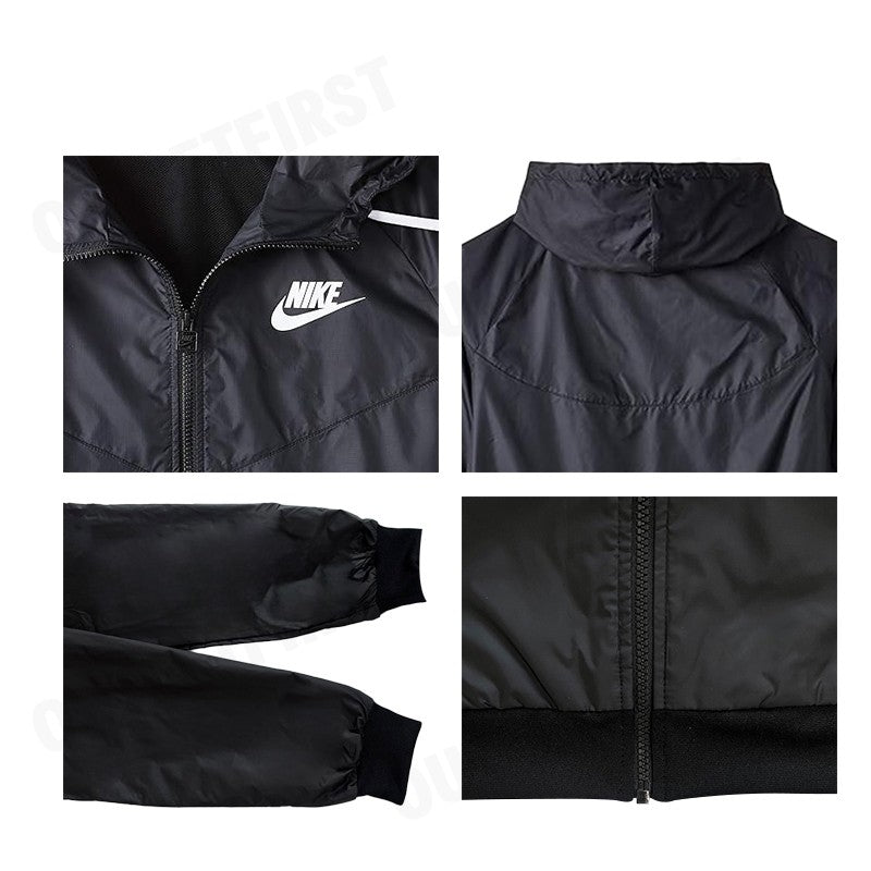 NIKE รุ่น WINDRUNNER WOMEN'S JACKET CODE: AR3093 011 เสื้อแจ็คเก็ตแขนยาว เสื้อแจ็คเก็ตผู้หญิง เสื้อแจ็คเก็ตมีฮู้ด