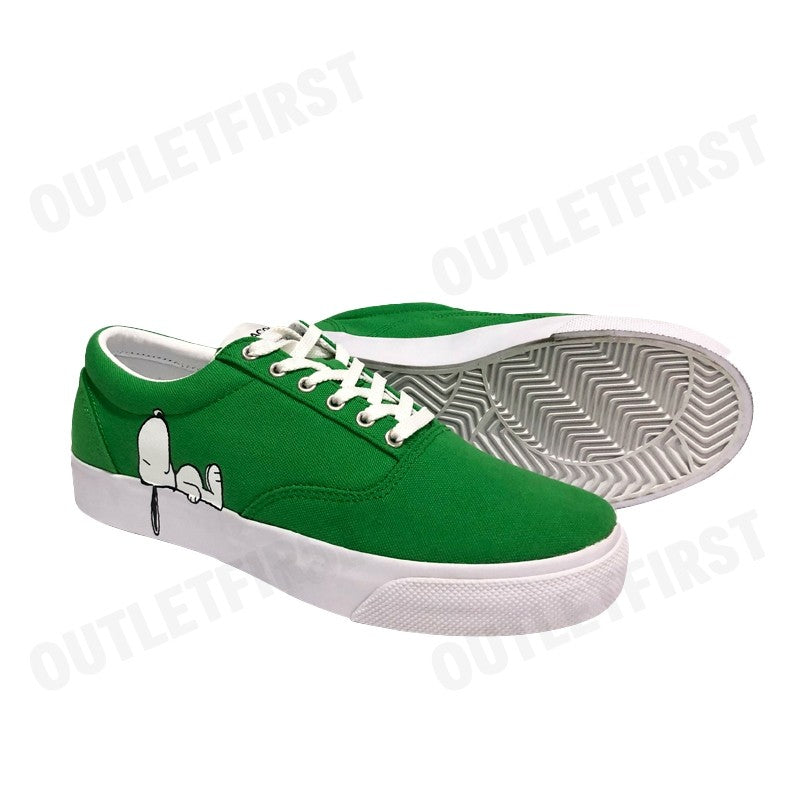 LACOSTE รุ่น JUNIORS' JUMP SERVE LACE CANVAS LACOSTE X PEANUTS TRAINERS CODE: 7-42CUJ00041R7 รองเท้าผ้าใบ รองเท้า