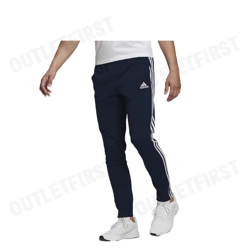 ADIDAS รุ่น ESSENTIALS SINGLE JERSEY TAPERED OPEN HEM 3-STRIPES PANTS CODE: GK8997 กางเกงลำลองขายาว กางเกงขายาวผู้ชาย