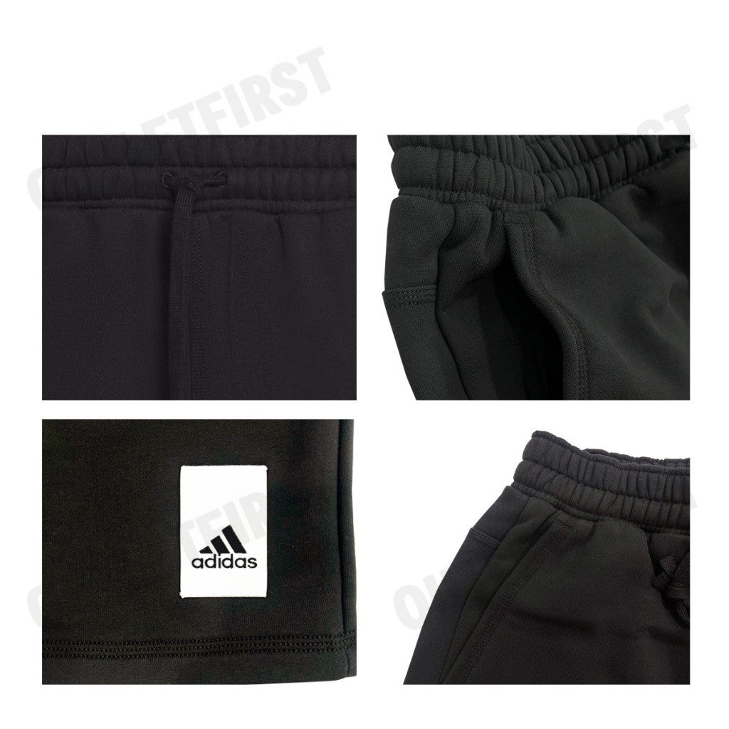 ADIDAS รุ่น LOUNGE FLEECE SHORTS CODE: IA9357 กางเกงขาสั้น กางเกงขาสั้นผู้ชาย กางเกงขาสั้นสีดำ