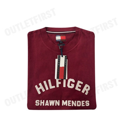 TOMMY HILFIGER รุ่น  TOMMY HILFIGER X SHAWN MENDES ARCHIVE FIT T-SHIRT CODE: MW31189 XJS เสื้อยืด เสื้อคอกลม เสื้อผู้ชาย