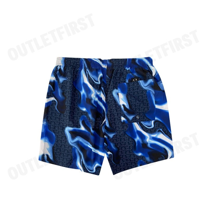 ARMANI EXCHANGE รุ่น  BOXER BEACHWEAR MID BOXER CODE: 953060 3F617 57836 กางเกงขาสั้น กางเกงผู้ชาย กางเกงบ๊อกเซอร์
