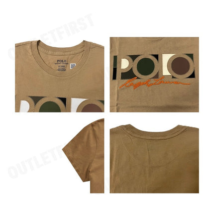 POLO RALPH LAUREN รุ่น  EMBROIDERED LOGO GRAPHIC JERSEY TEE FEMALE T-SHIRT  CODE: 211898788003 เสื้อยืดคอกลม เสื้อผู้หญิ