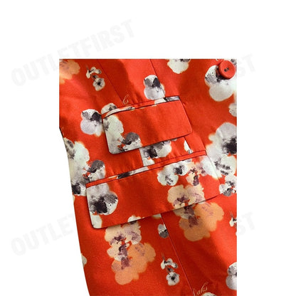 DAKS รุ่น BAROGUE PRINT LONG SLEEVE SUIT CODE: WUU603S0OR เสื้อสูท สูท เสื้อสูทผู้หญิง