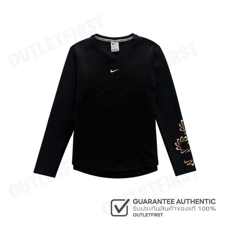 NIKE รุ่น THERMA-FIT ONE WOMEN'S GRAPHIC LONG-SLEEVE TOP CODE: DQ6179 010 เสื้อแขนยาว เสื้อแขนยาวผู้หญิง เสื้อกีฬา