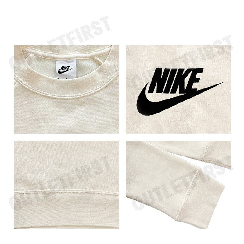 NIKE รุ่น CLUB FLEECE WOMEN'S LOGO CREW-NECK SWEATSHIRT CODE: BV4113 113 เสื้อสเวตเตอร์แขนยาว เสื้อแขนยาวผู้หญิง