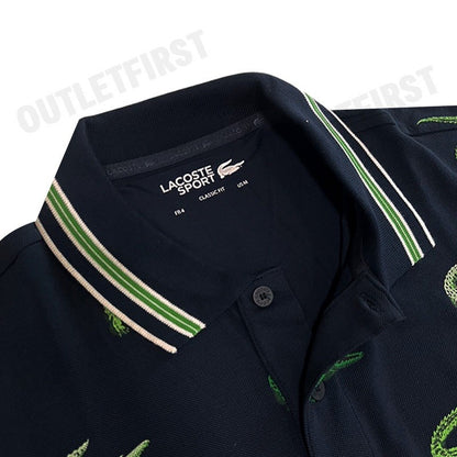 LACOSTE รุ่น MEN’S LACOSTE GOLF CROCODILE PRINT POLO SHIRT CODE: DH5181 10 XIF เสื้อโปโล เสื้อโปโลผู้ชาย เสื้อแขนสั้น