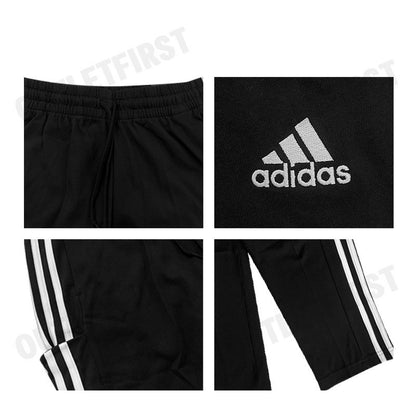 ADIDAS รุ่น ESSENTIALS SINGLE JERSEY TAPERED OPEN HEM 3-STRIPES PANTS CODE: IC0044 กางเกงขายาว กางเกงผู้ชาย กางเกง