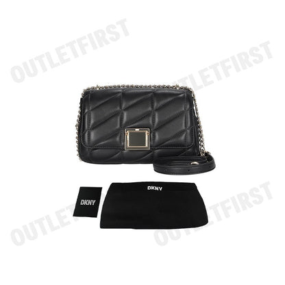 DKNY รุ่น BEAU MEDIUM FLAP SHOULDER CODE: R343BB17 BGD กระเป๋าสะพายข้าง กระเป๋า กระเป๋าถือ