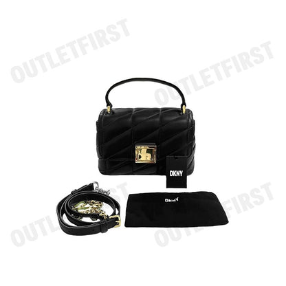DKNY รุ่น BEAU MEDIUM TOP HANDLE CROSSBODY CODE: R34EBB18 BGD กระเป๋าสะพายข้าง กระเป๋าถือ กระเป๋า