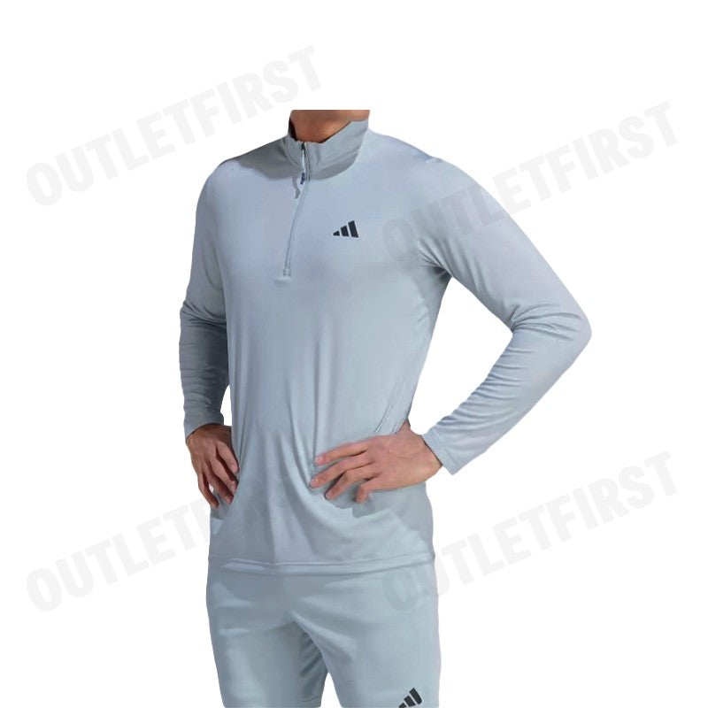 ADIDAS รุ่น  TRAIN ESSENTIALS SEASONAL TRAINING 1/4-ZIP LONG SLEEVE TEE CODE: IJ9620 เสื้อออกกำลังกาย เสื้อสเวตเตอร์