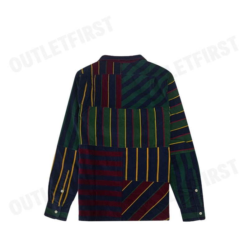 POLO RALPH LAUREN รุ่น  CLASSIC FIT PATCHWORK CORDUROY SHIRT CODE : 710916664001 เสื้อสเวตเชิ้ต เสื้อผู้ชาย เสื้อคอปก