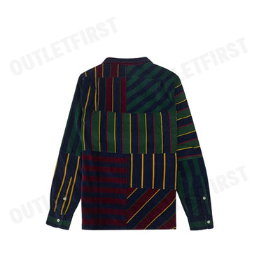 POLO RALPH LAUREN รุ่น  CLASSIC FIT PATCHWORK CORDUROY SHIRT CODE : 710916664001 เสื้อสเวตเชิ้ต เสื้อผู้ชาย เสื้อคอปก