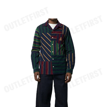 POLO RALPH LAUREN รุ่น  CLASSIC FIT PATCHWORK CORDUROY SHIRT CODE : 710916664001 เสื้อสเวตเชิ้ต เสื้อผู้ชาย เสื้อคอปก