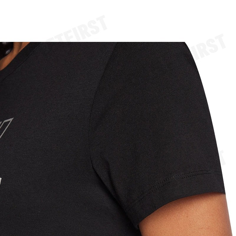 ARMANI EXCHANGE รุ่น  WOMEN'S PASSWORD PRINT ROUND NECK REGULAR FIT SHIRT CODE: 3RYTBD YJCHZ เสื้อยืดคอกลม  เสื้อผู้หญิง