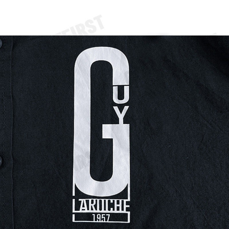 GUY LAROCHE รุ่น  MEN'S LONG SLEEVES WORK SHIRT CODE: DAC6200S4NV เสื้อเชิ้ตแขนยาว เสื้อผู้ชาย เสื้อเชิ๊ต