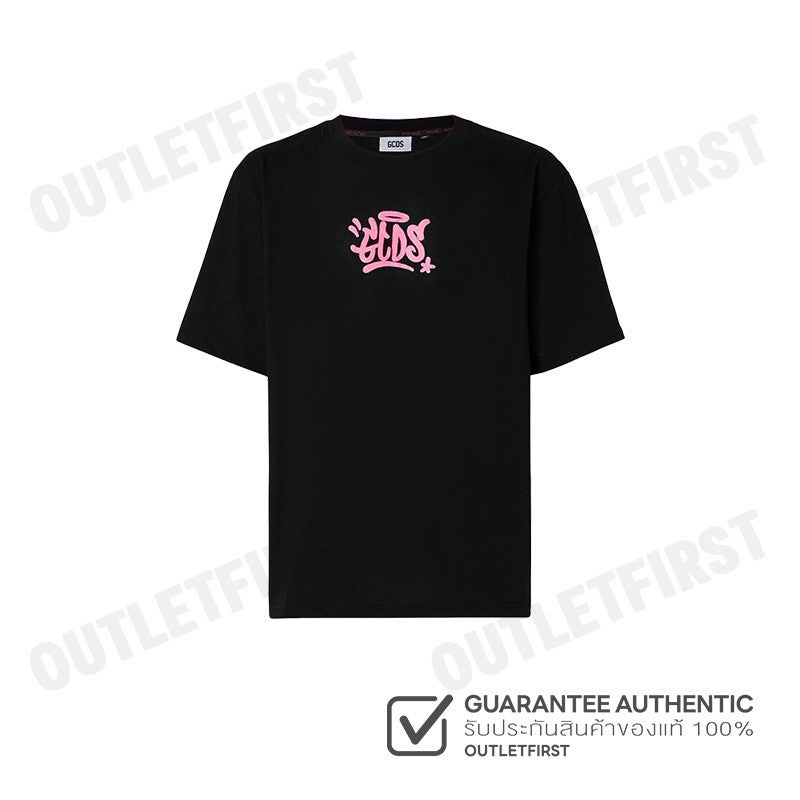 GCDS รุ่น  GRAFFITI T-SHIRT CODE: FW23M130127 เสื้อยืดคอกลม เสื้อผู้ชาย เสื้อยืด