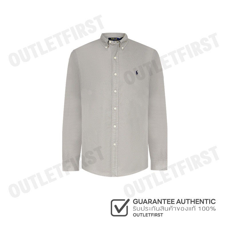 POLO RALPH LAUREN รุ่น  CLASSIC FIT GARMENT-DYED OXFORD SHIRT CODE: 710852165009 เสื้อเชิ้ต เสื้อผู้ชาย เสื้อเชิ้ตแขนยาว