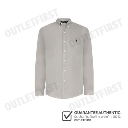 POLO RALPH LAUREN รุ่น  CLASSIC FIT GARMENT-DYED OXFORD SHIRT CODE: 710852165009 เสื้อเชิ้ต เสื้อผู้ชาย เสื้อเชิ้ตแขนยาว