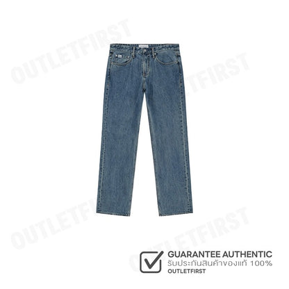 CALVIN KLEIN รุ่น MEN'S STONE BLUE 90S STRAIGHT FIT DENIM CODE J324989 1A4 NI กางเกงยีนส์ขายาว กางเกงยีนส์ กางเกงผู้ชาย