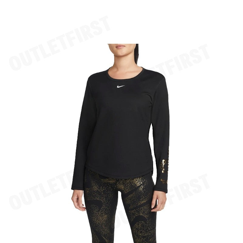 NIKE รุ่น THERMA-FIT ONE WOMEN'S GRAPHIC LONG-SLEEVE TOP CODE: DQ6179 010 เสื้อแขนยาว เสื้อแขนยาวผู้หญิง เสื้อกีฬา